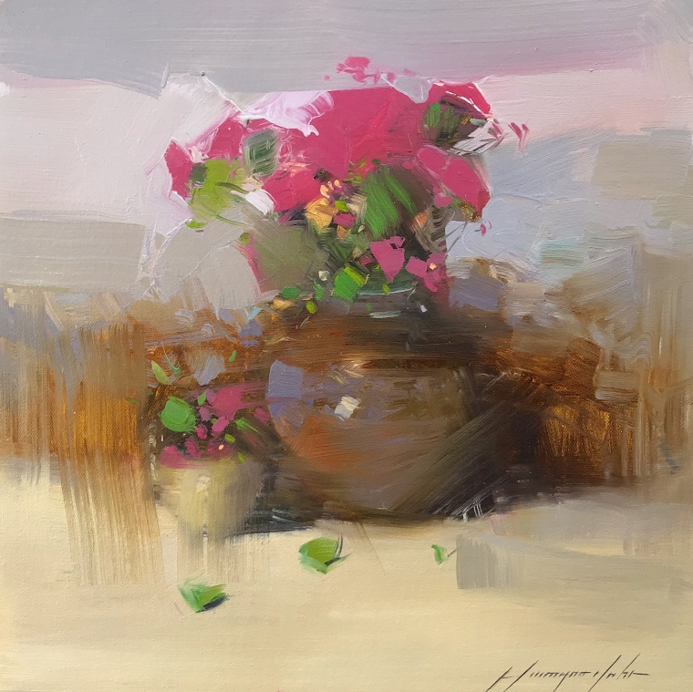 Vase of Flowers, Original oil Painting, Handmade artwork, One of a Kind  